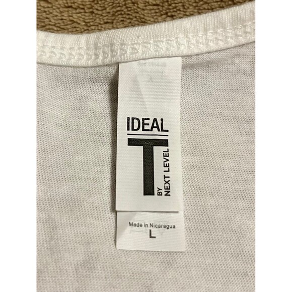 White Loin Print Graphic Tank Top SZ L - Picture 4 of 5